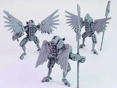 XE7 Angel Battlesuit  Greater Good 3D print model