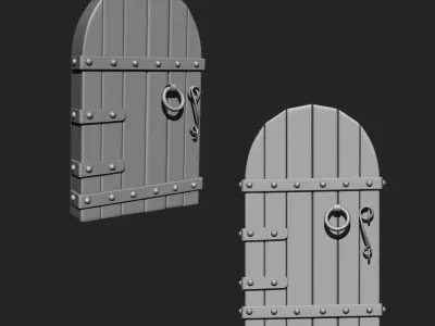 Doors Collection IMM Brush Pack 10 in One 3D model