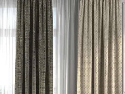 Curtain Set 287 3D model