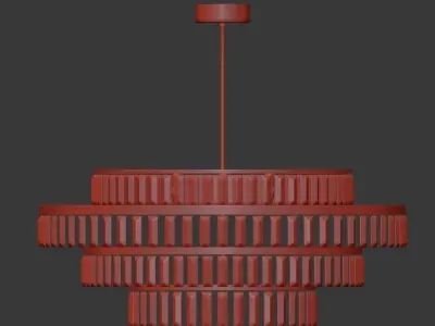 ODEON odon chandelier 3D model