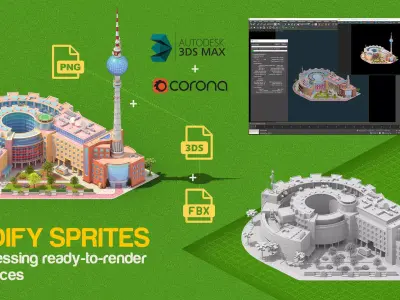 Megapolis City Builder - Isometric Ultimate Pack 3D model