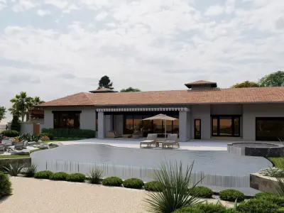 Garden Landscape 3D Model - SketchUp and Lumion Scene  3D model