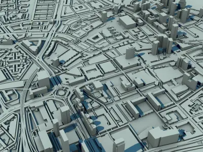 Rotterdam City Netherlands 3D print model