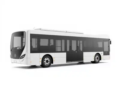 Modern Urban Bus model pack Low-poly 3D model