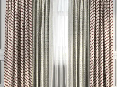 Curtain Set 170 3D model