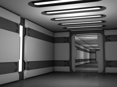Sci Fi Corridor 3D model