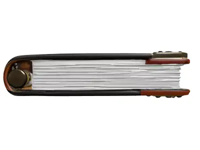 Ornate Leather Journal Book 3D Low-poly 3D model