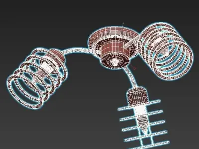 vitaluce-v4916-1-3pl three light ceiling fixture 3D model