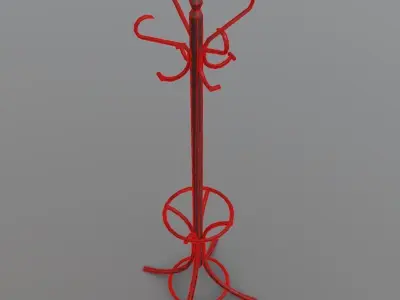 Coat Hanger Low-poly 3D model