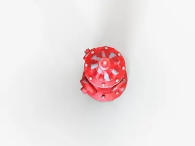 Fire Hydrant Free low-poly 3D model shop