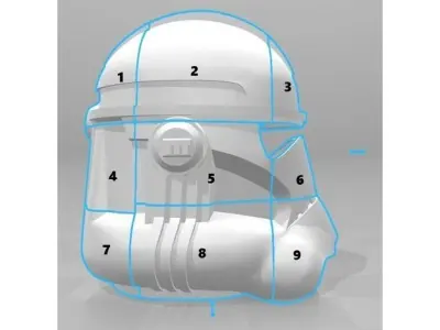 Clone Trooper Helmet Phase 2 Star Wars 3D print model