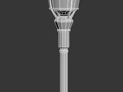 Street lamp Free low-poly 3D model 9