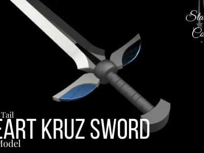 Heart Kruz Sword - Erza Scarlet Fairy Tail 3D print model