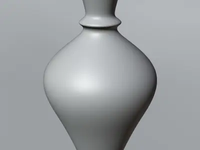 Glass Bottle lowpoly Free low-poly 3D model