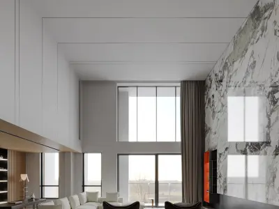 Modern Villa 3D model 41
