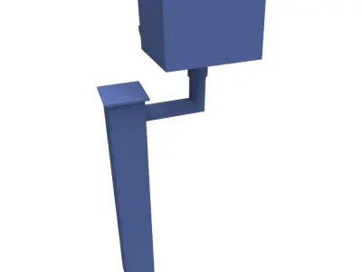 Speed Camera Low-poly 3D model