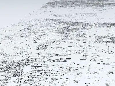 Gaza Strip Streets and Buildings 3D model