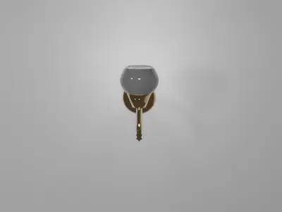 Applique Mizar 1 gold bulb Free 3D model