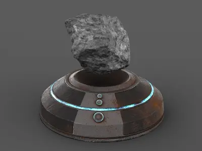 Antigravity Device Low-poly 3D model