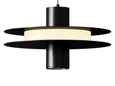 Ash and linen floor lamp Bruisse 3D model