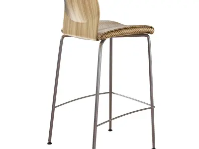 allermuir fleur bar chair 3D model