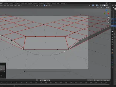 Yellow Sidewalk Truncated Dome Bump Pads Low-poly 3D model