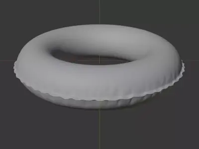 Realistic Inflatable Pool Rings Pack 3D model