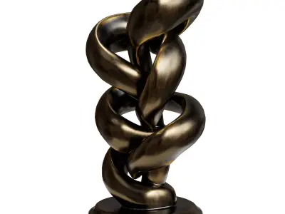 Abstract sculpture 3 Low-poly 3D model