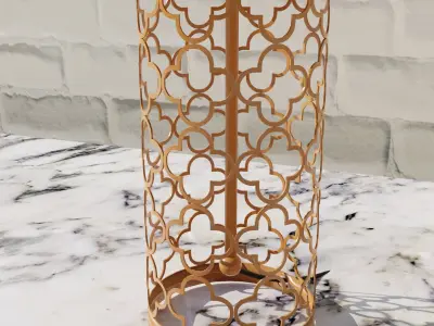 Arab style lamp Low-poly 3D model