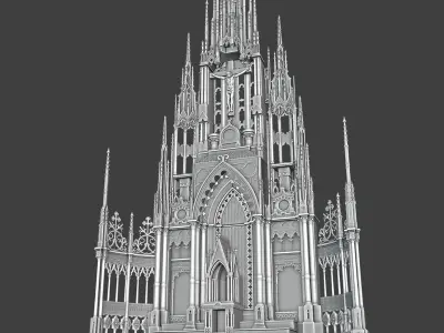 st francis de sales oratory high altar Low-poly 3D model