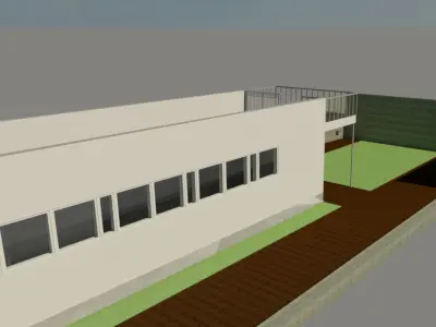 villa le lac 3D model