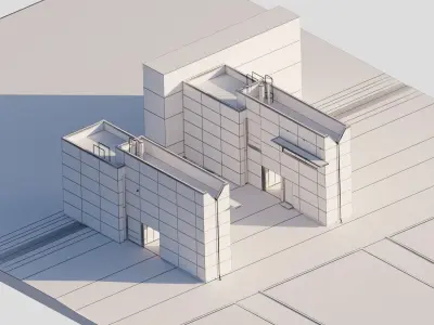 Nordic building  Free 3D model