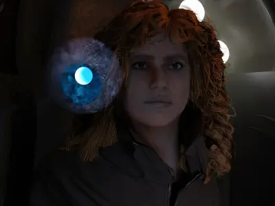 ATLAS  Jennifer Lopez  3D Character on Mech Suit  3D model