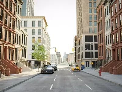 New York Block 4 Low-poly 3D model