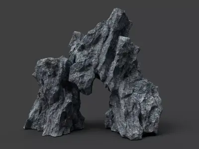 Rock 7-2 Low-poly 3D model purchase