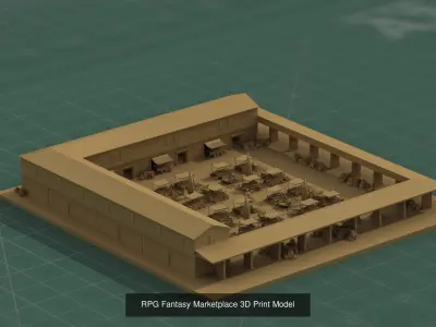 Wargame Building 3D Print 3D Model Pack