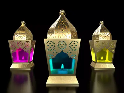 Ramadan Lantern 3D Model 3D model