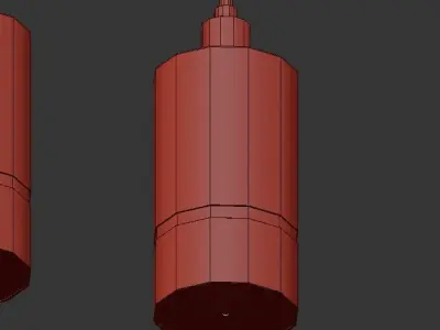 Cylindrical pendant 3D model