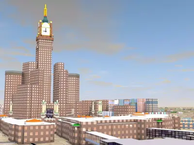 Makkah Mecca City of Saudi Arabia 2021 July Low-poly 3D model