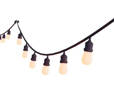 3D Decorative Lights With Rig 3D model