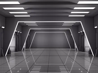 Sci Fi Room 3D model 68