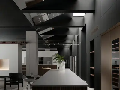 apartment interior scenes   3D model 2