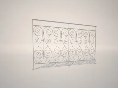 Iron Fence  Free 3D model