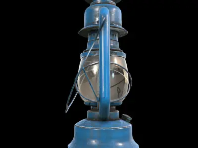 Hurricane Lantern - Storm Lamp Low-poly 3D model
