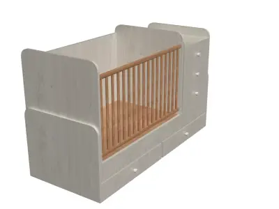 baby bed 3D model
