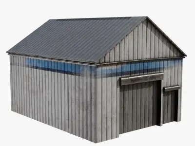 Warehouse 5 Low-poly 3D model purchase