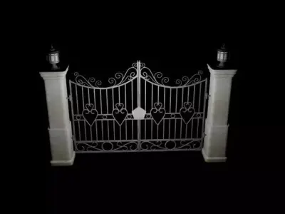 driveway gate 3D model