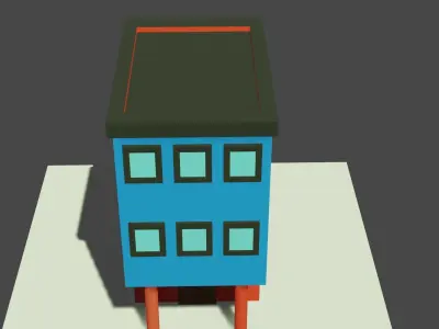 building Low-poly 3D model 28