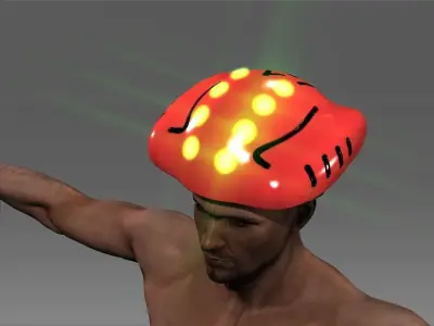 UFO Helmet Low-poly 3D model