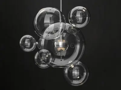 Chandelier Giopato and Coombes Bolle 6 lights 3D model